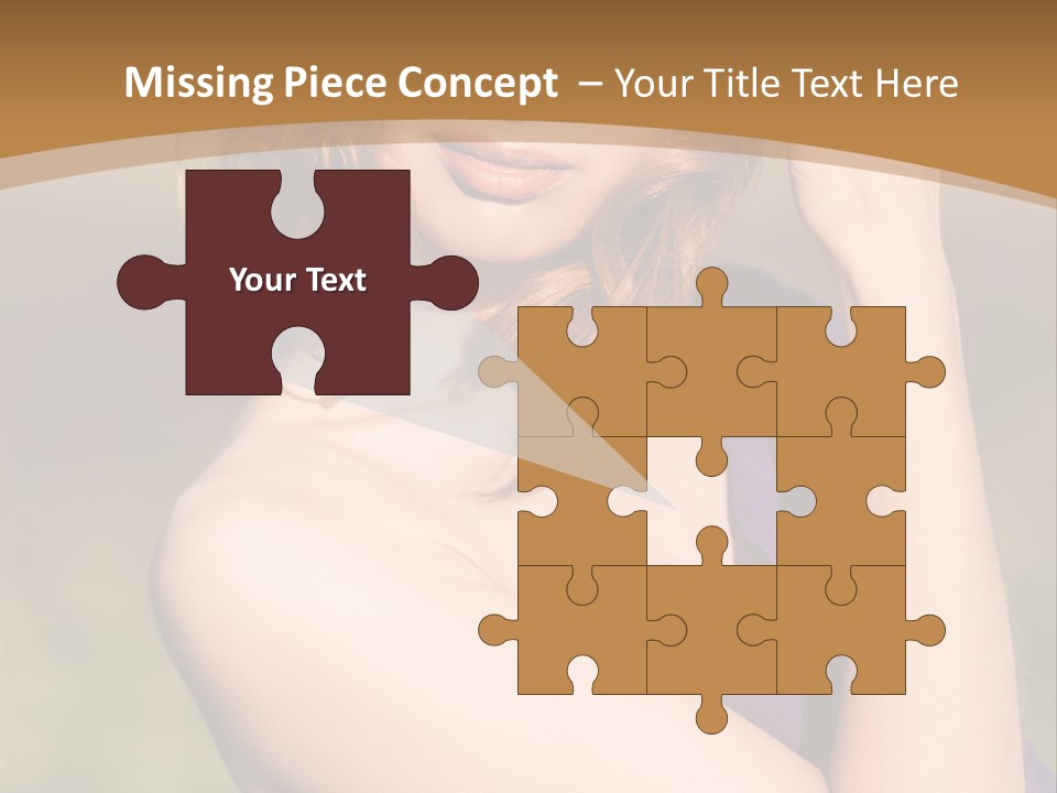 A Woman In A Purple Dress Is Posing For A Picture PowerPoint Template