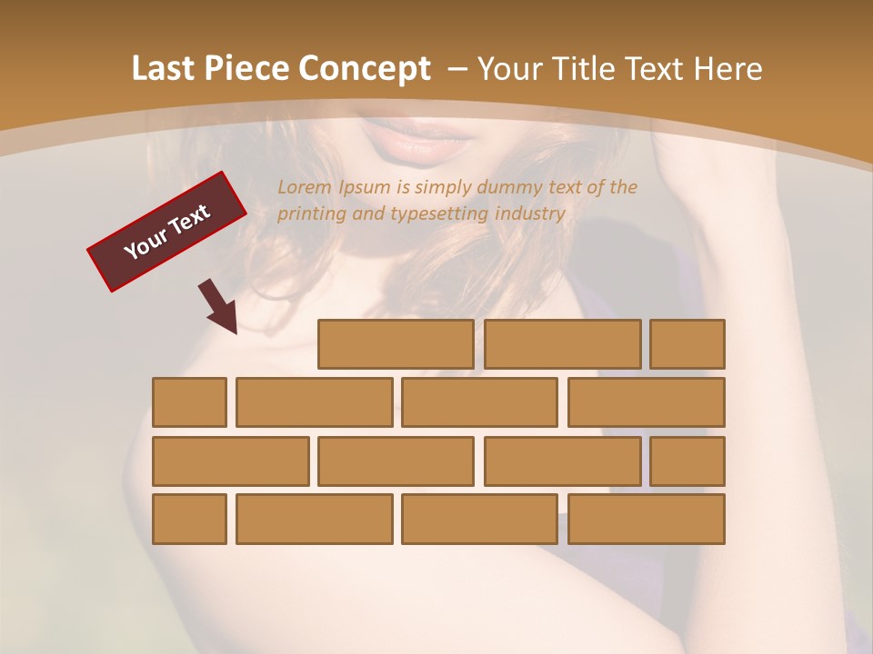 A Woman In A Purple Dress Is Posing For A Picture PowerPoint Template