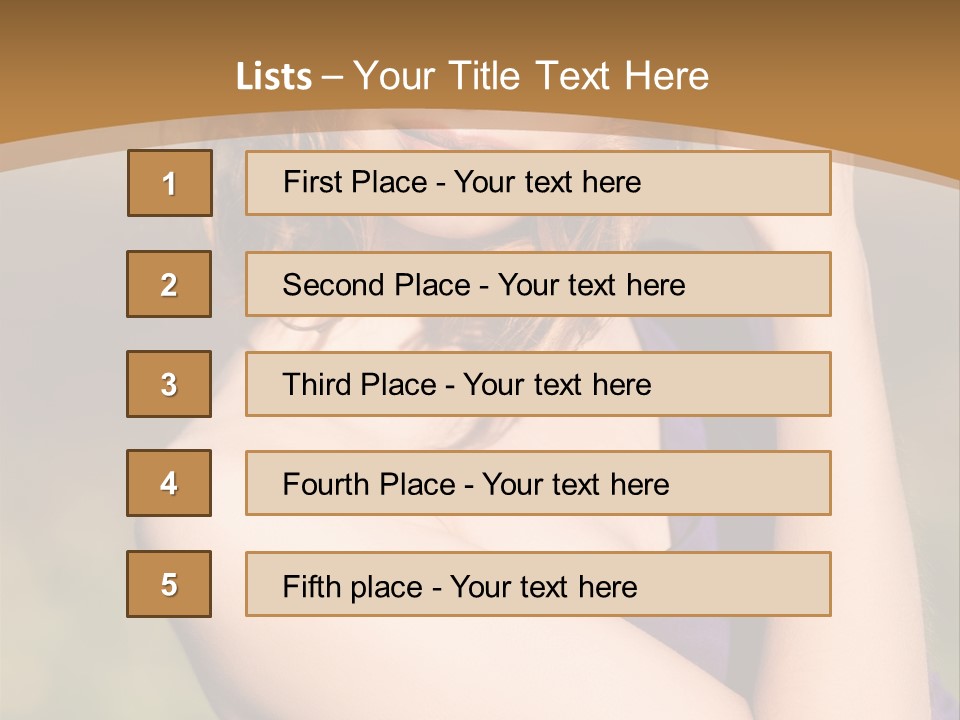A Woman In A Purple Dress Is Posing For A Picture PowerPoint Template