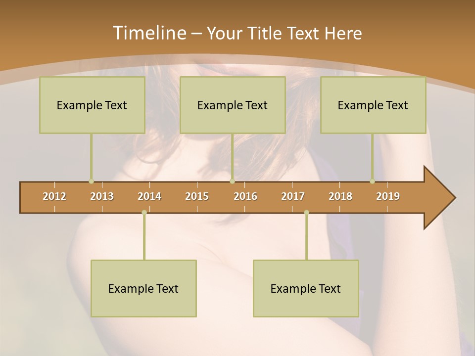 A Woman In A Purple Dress Is Posing For A Picture PowerPoint Template