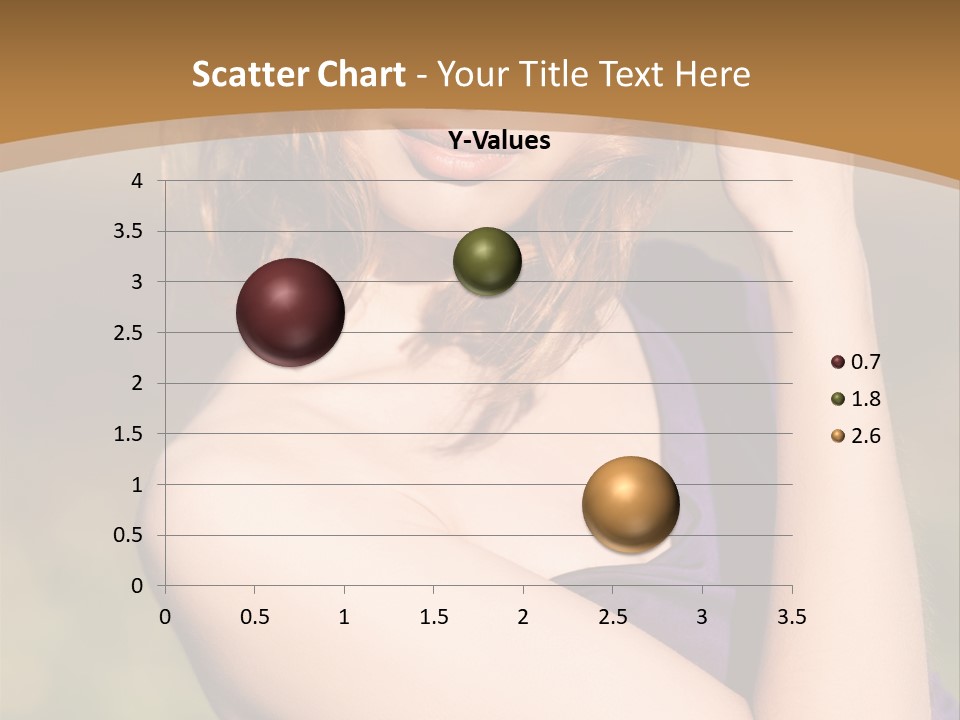 A Woman In A Purple Dress Is Posing For A Picture PowerPoint Template