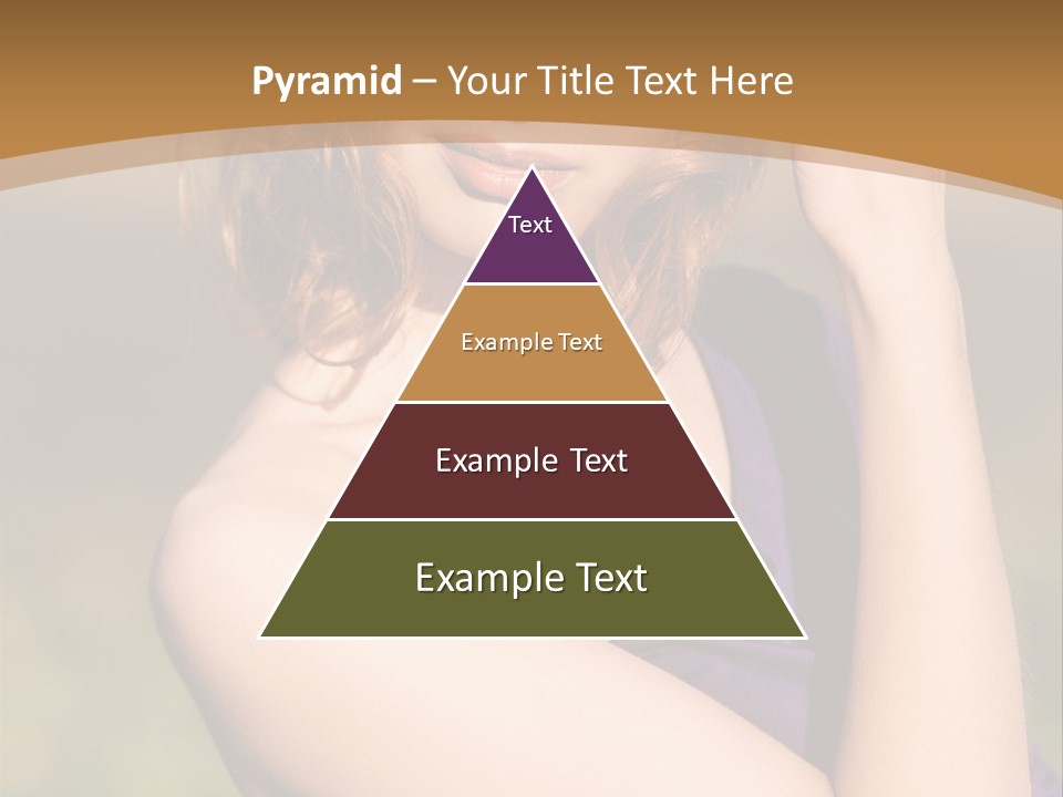 A Woman In A Purple Dress Is Posing For A Picture PowerPoint Template