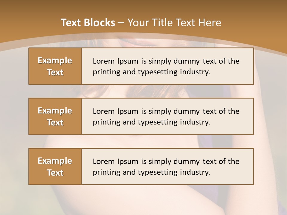A Woman In A Purple Dress Is Posing For A Picture PowerPoint Template