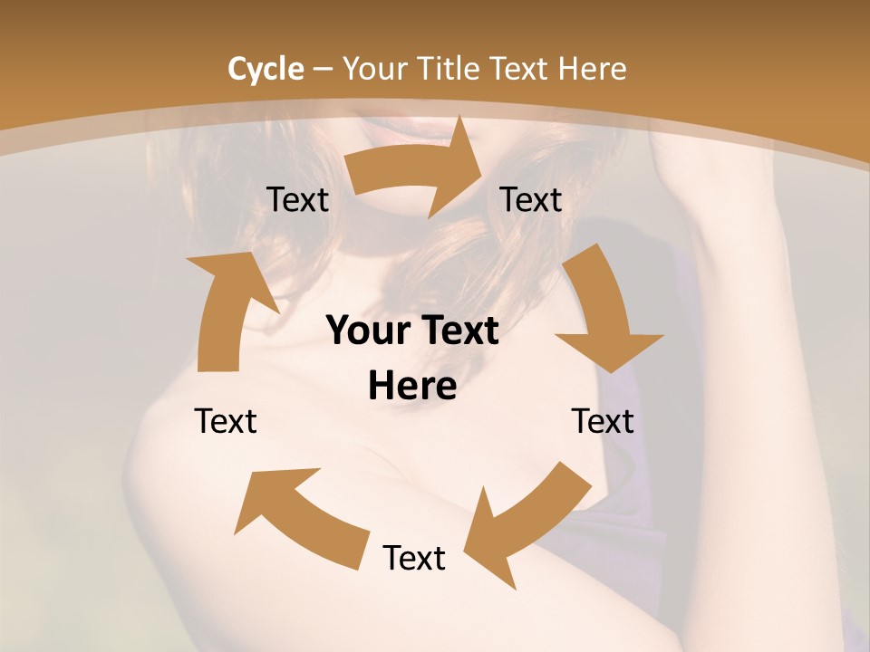 A Woman In A Purple Dress Is Posing For A Picture PowerPoint Template