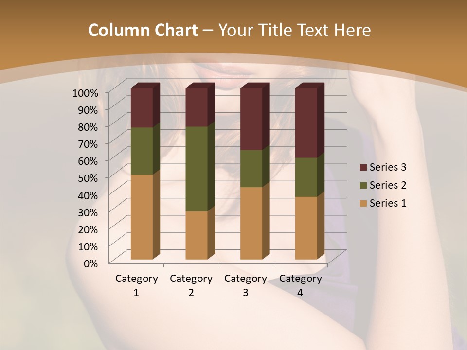 A Woman In A Purple Dress Is Posing For A Picture PowerPoint Template