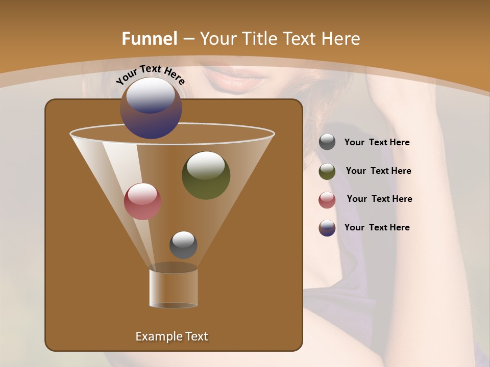 A Woman In A Purple Dress Is Posing For A Picture PowerPoint Template