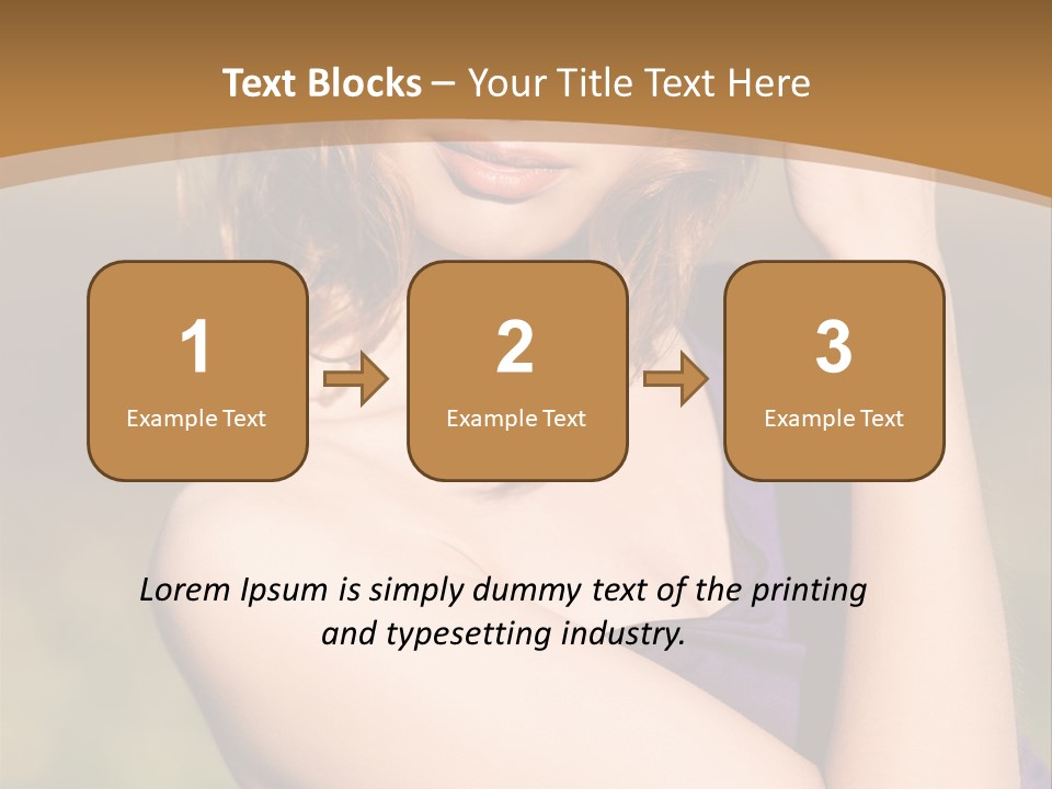 A Woman In A Purple Dress Is Posing For A Picture PowerPoint Template