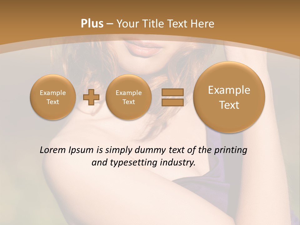 A Woman In A Purple Dress Is Posing For A Picture PowerPoint Template