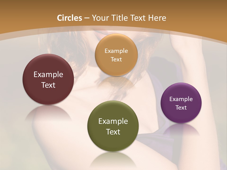 A Woman In A Purple Dress Is Posing For A Picture PowerPoint Template