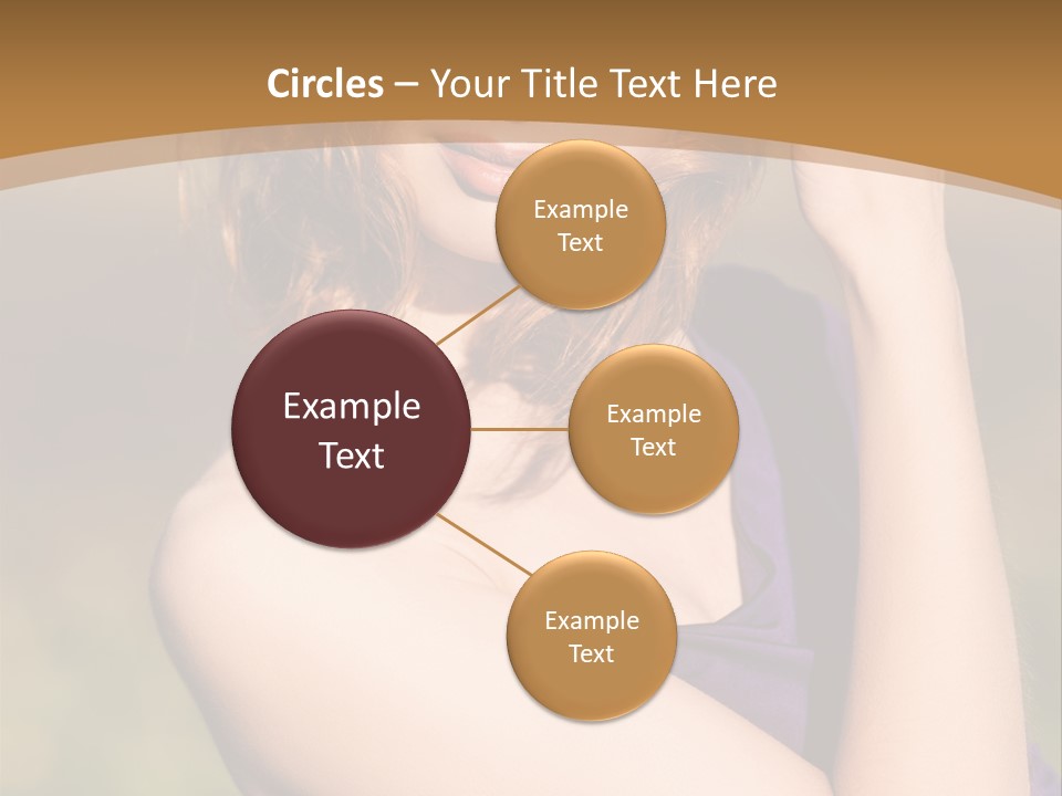 A Woman In A Purple Dress Is Posing For A Picture PowerPoint Template