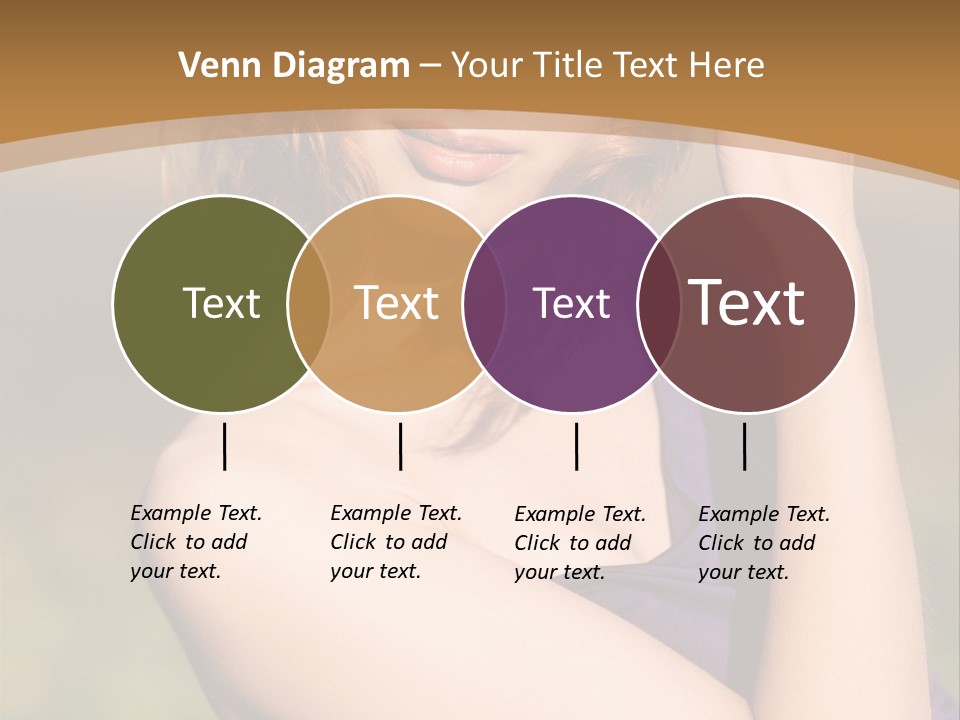 A Woman In A Purple Dress Is Posing For A Picture PowerPoint Template
