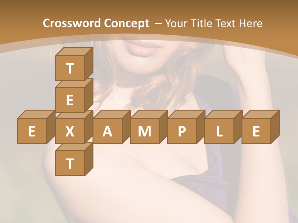 A Woman In A Purple Dress Is Posing For A Picture PowerPoint Template