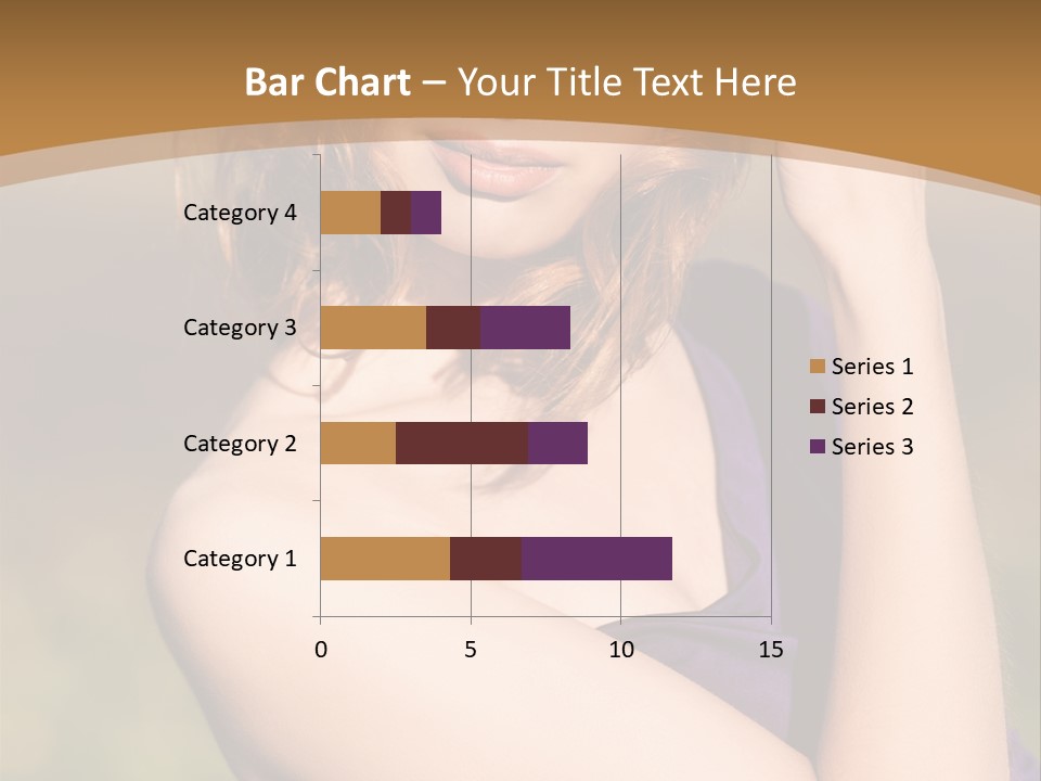 A Woman In A Purple Dress Is Posing For A Picture PowerPoint Template