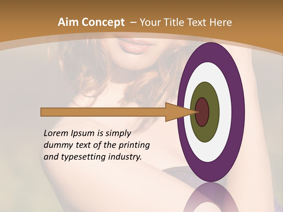 A Woman In A Purple Dress Is Posing For A Picture PowerPoint Template