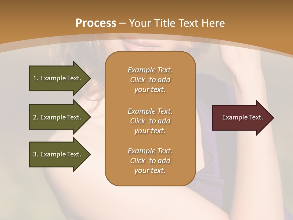A Woman In A Purple Dress Is Posing For A Picture PowerPoint Template