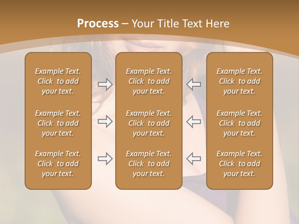 A Woman In A Purple Dress Is Posing For A Picture PowerPoint Template