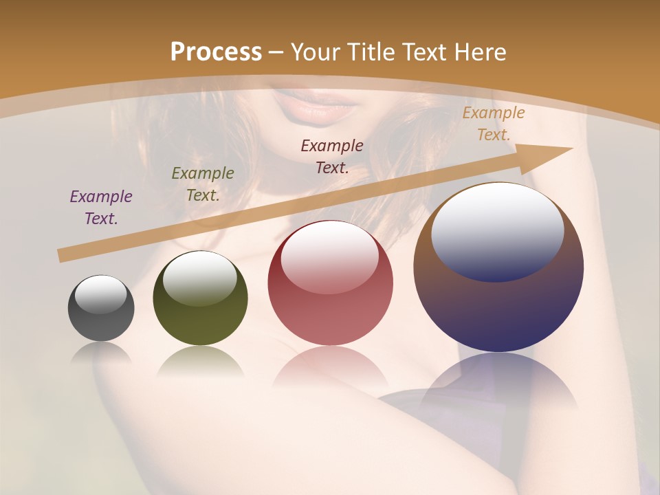 A Woman In A Purple Dress Is Posing For A Picture PowerPoint Template