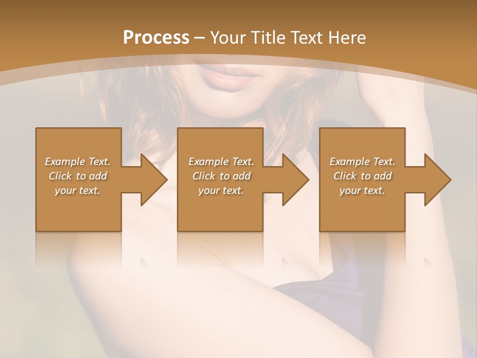 A Woman In A Purple Dress Is Posing For A Picture PowerPoint Template