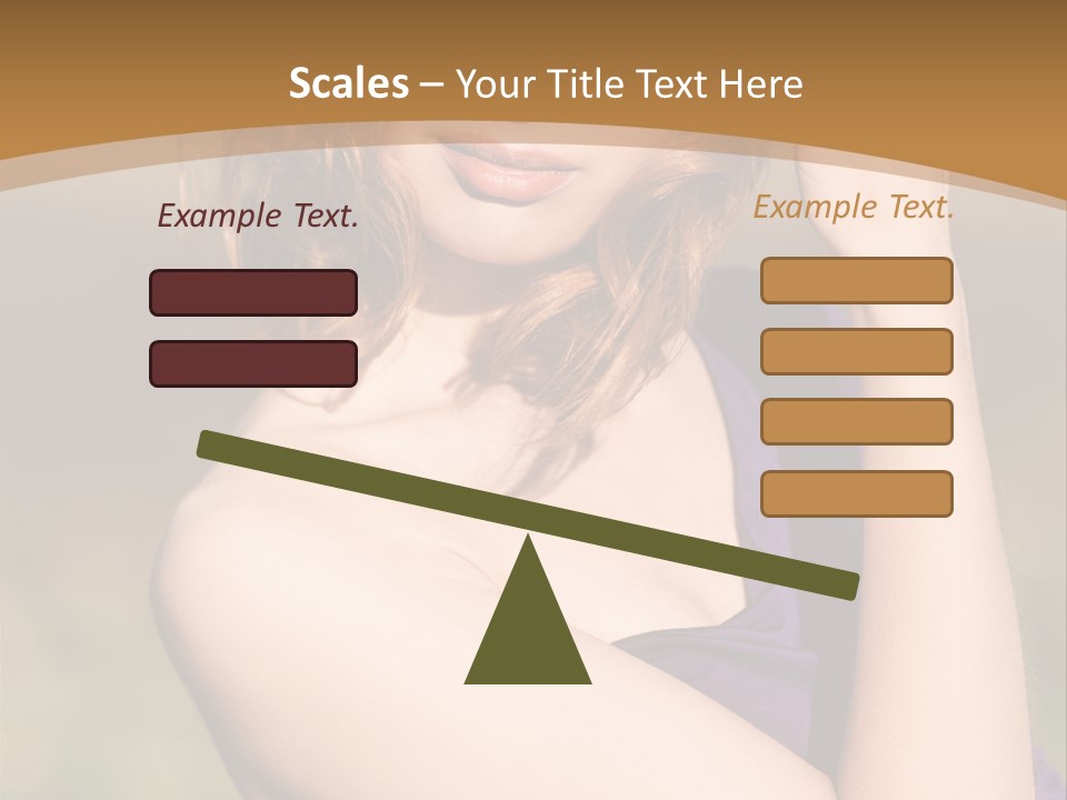 A Woman In A Purple Dress Is Posing For A Picture PowerPoint Template