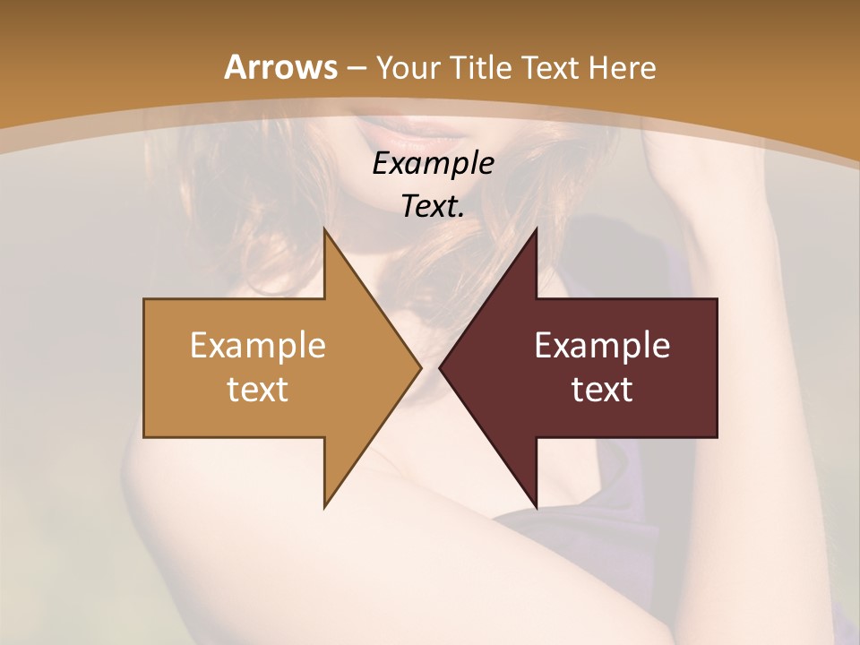 A Woman In A Purple Dress Is Posing For A Picture PowerPoint Template