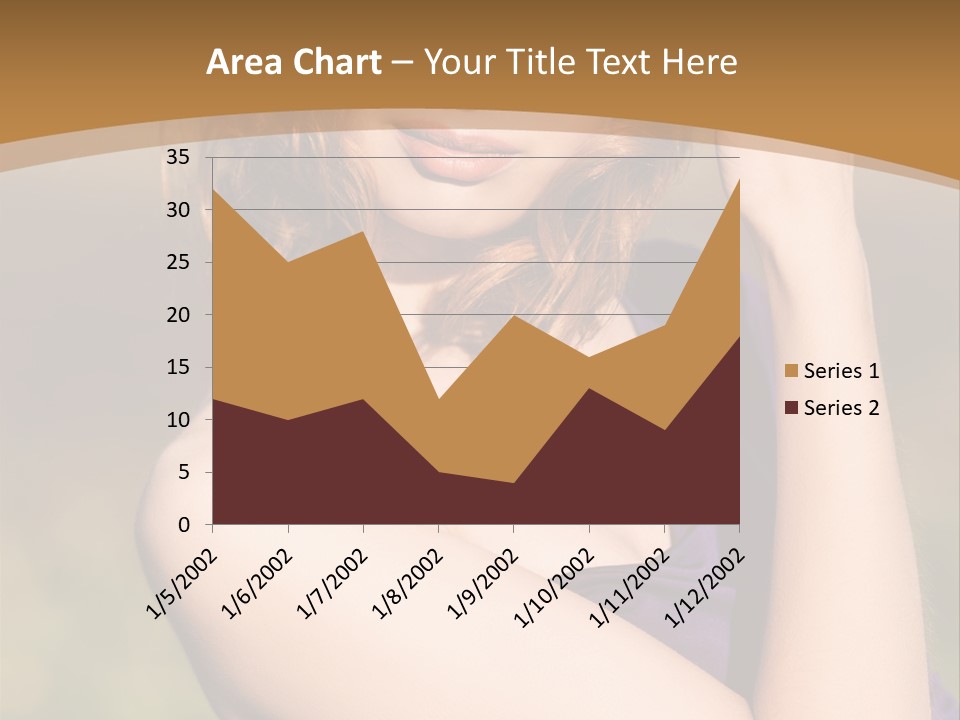 A Woman In A Purple Dress Is Posing For A Picture PowerPoint Template