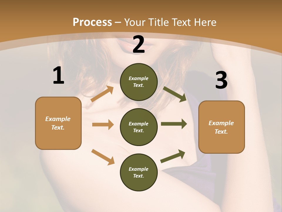 A Woman In A Purple Dress Is Posing For A Picture PowerPoint Template