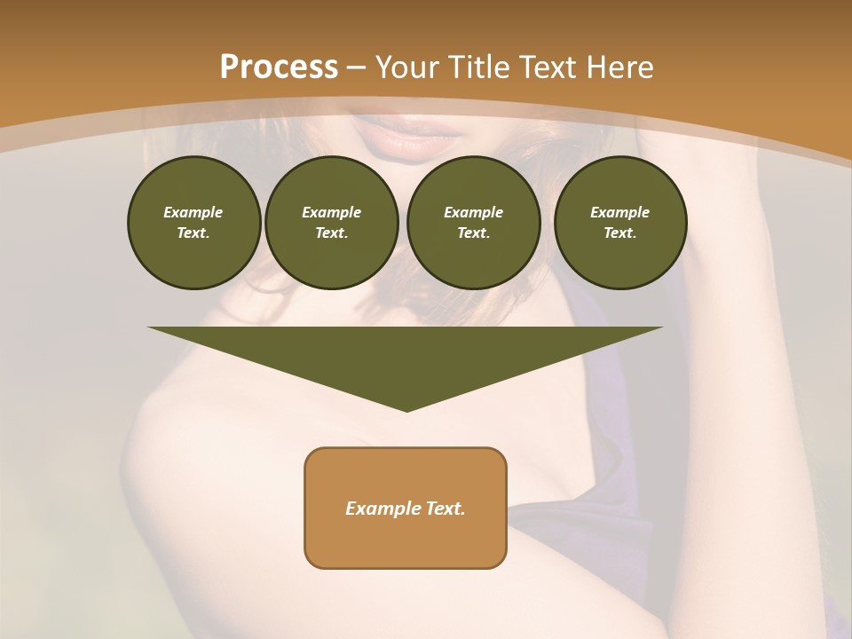 A Woman In A Purple Dress Is Posing For A Picture PowerPoint Template