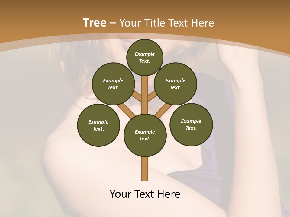 A Woman In A Purple Dress Is Posing For A Picture PowerPoint Template