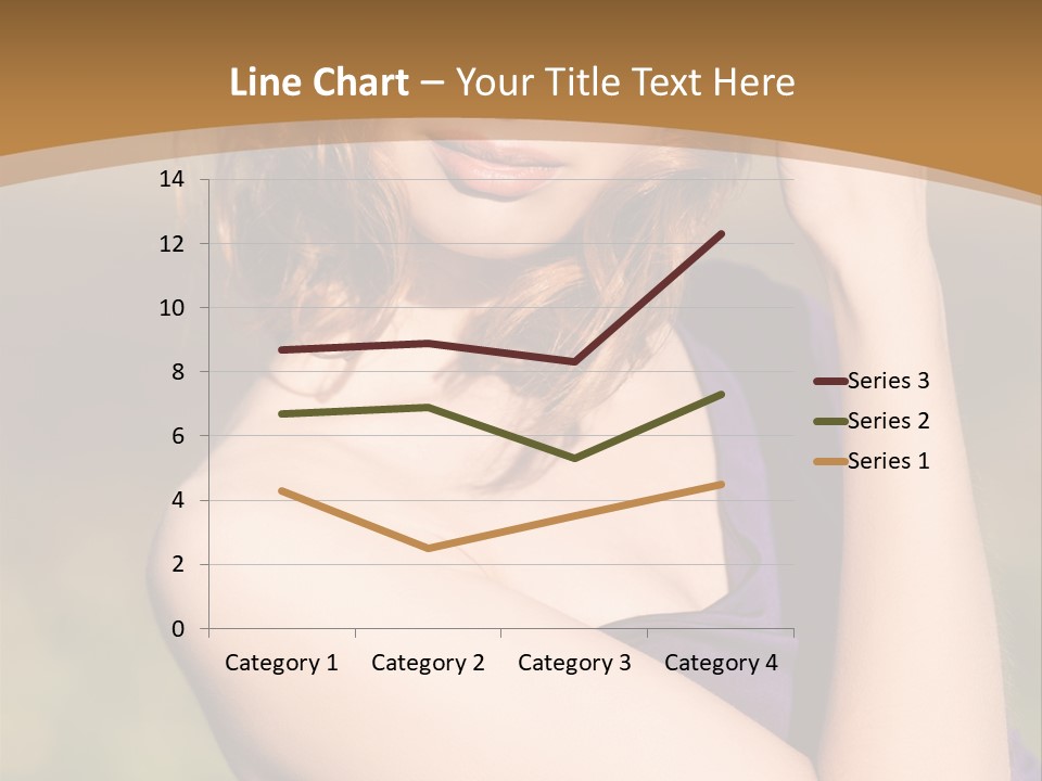 A Woman In A Purple Dress Is Posing For A Picture PowerPoint Template