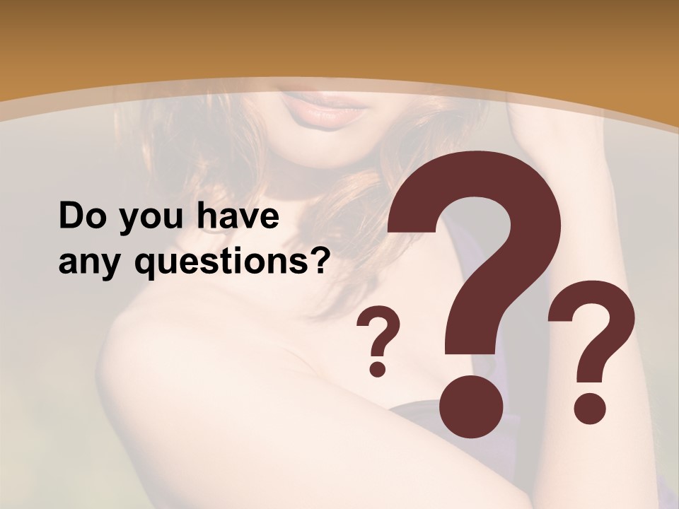 A Woman In A Purple Dress Is Posing For A Picture PowerPoint Template