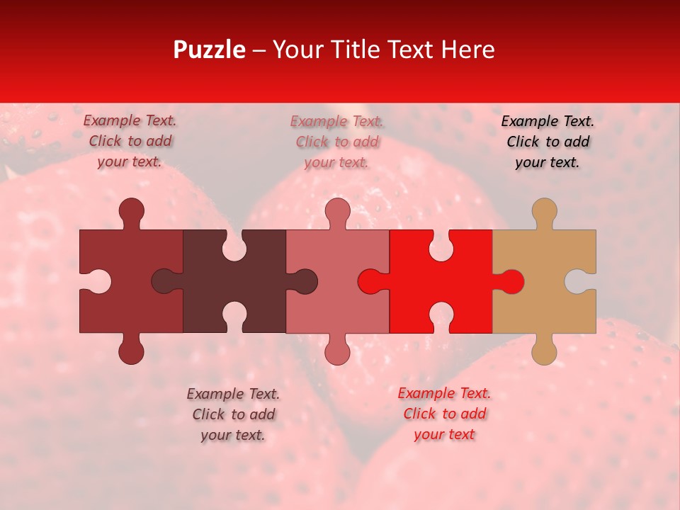 A Bunch Of Strawberries Sitting On Top Of Each Other PowerPoint Template