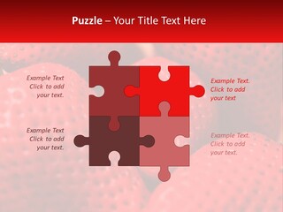 A Bunch Of Strawberries Sitting On Top Of Each Other PowerPoint Template