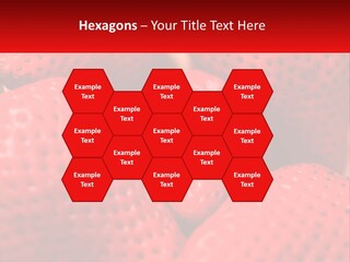 A Bunch Of Strawberries Sitting On Top Of Each Other PowerPoint Template