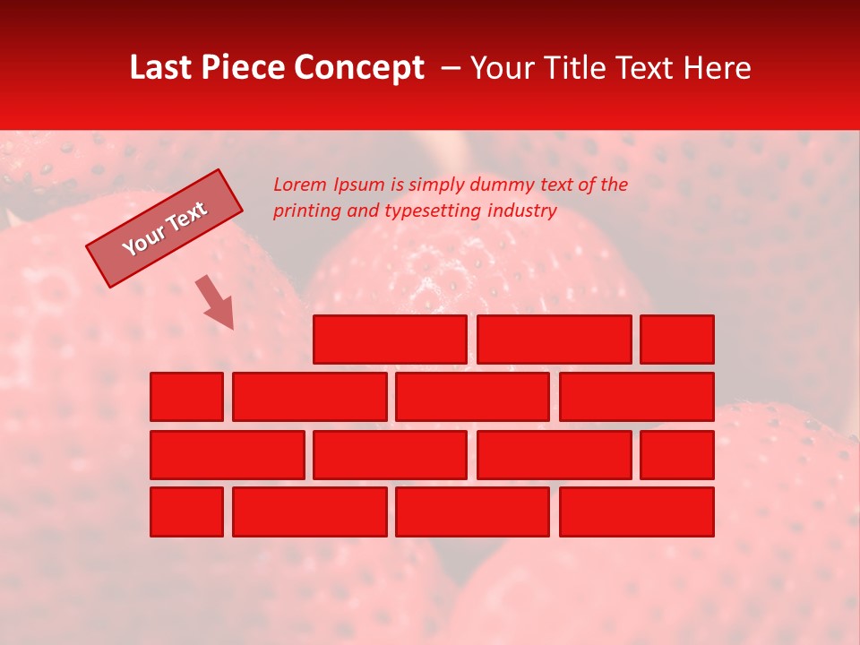 A Bunch Of Strawberries Sitting On Top Of Each Other PowerPoint Template