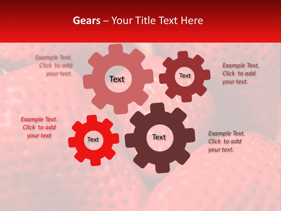 A Bunch Of Strawberries Sitting On Top Of Each Other PowerPoint Template