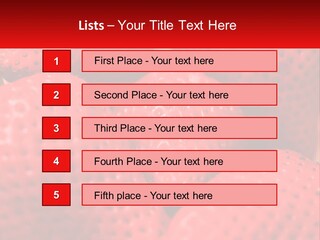 A Bunch Of Strawberries Sitting On Top Of Each Other PowerPoint Template