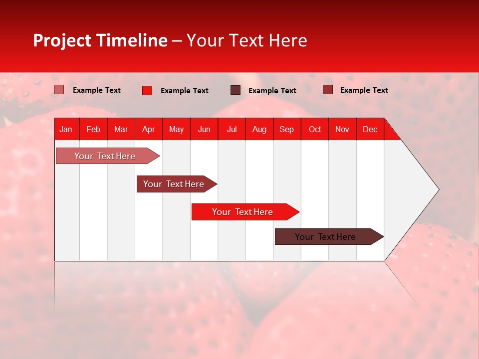 A Bunch Of Strawberries Sitting On Top Of Each Other PowerPoint Template