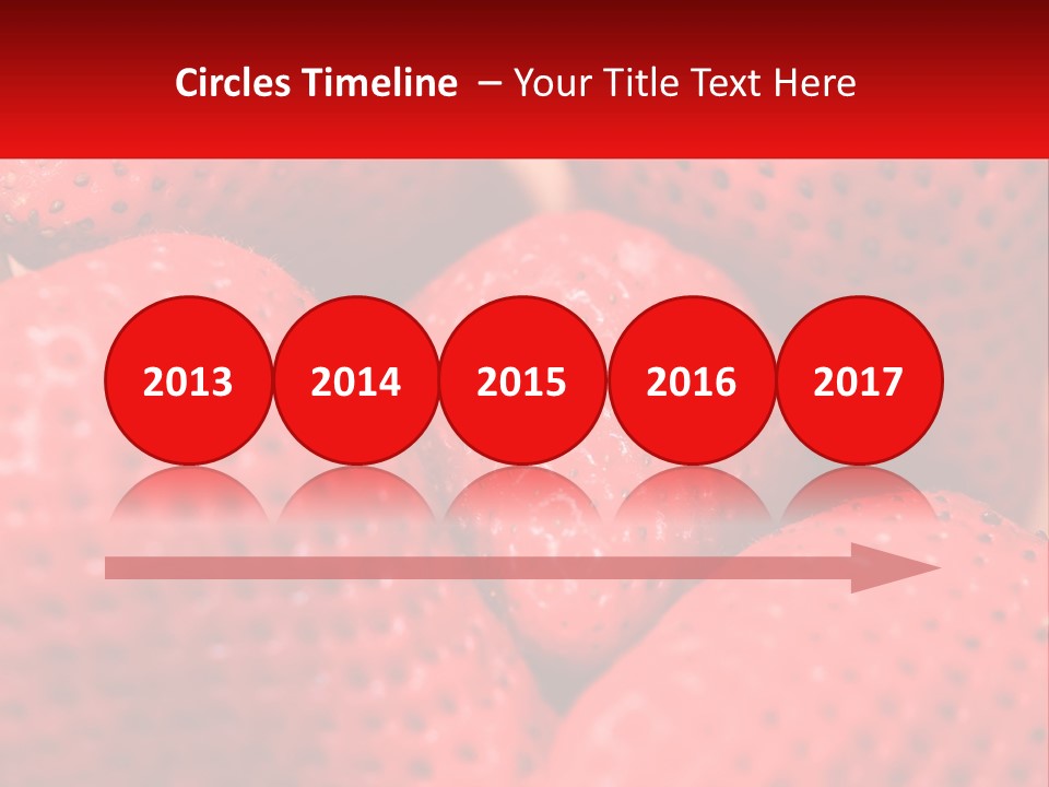 A Bunch Of Strawberries Sitting On Top Of Each Other PowerPoint Template