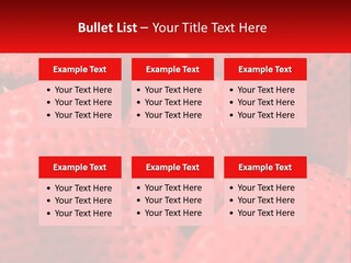 A Bunch Of Strawberries Sitting On Top Of Each Other PowerPoint Template