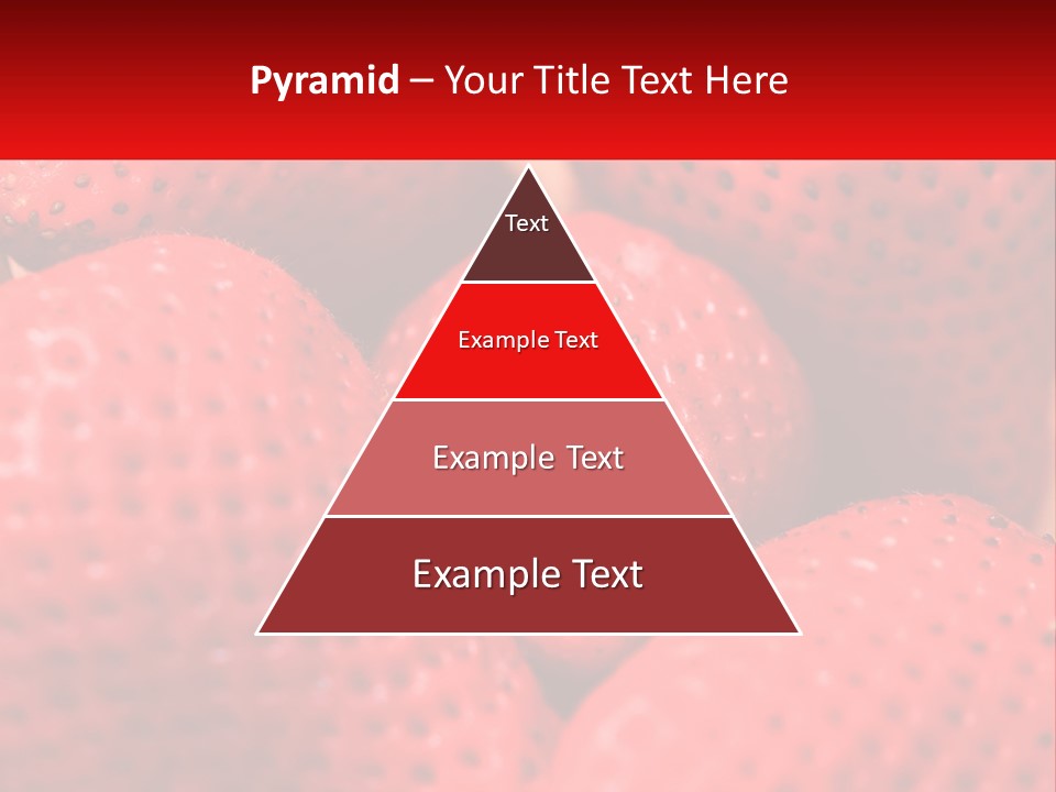 A Bunch Of Strawberries Sitting On Top Of Each Other PowerPoint Template