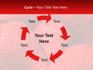 A Bunch Of Strawberries Sitting On Top Of Each Other PowerPoint Template