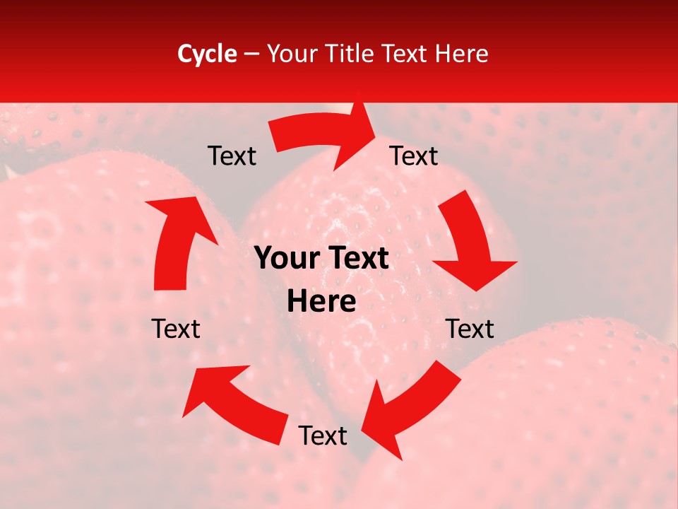 A Bunch Of Strawberries Sitting On Top Of Each Other PowerPoint Template