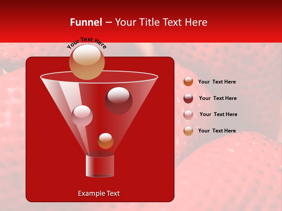 A Bunch Of Strawberries Sitting On Top Of Each Other PowerPoint Template