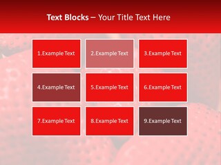 A Bunch Of Strawberries Sitting On Top Of Each Other PowerPoint Template