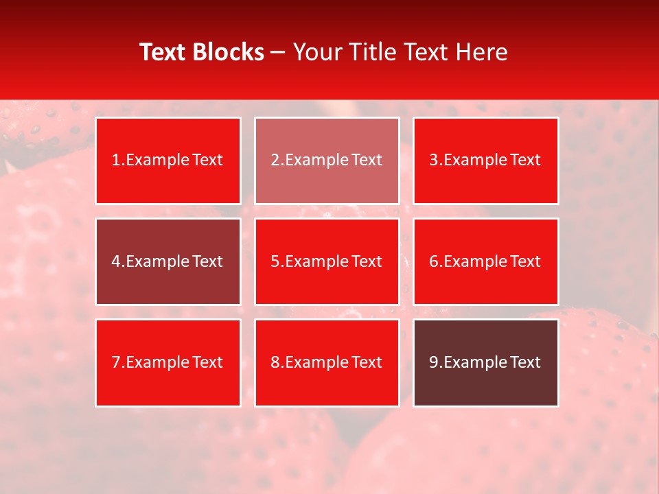 A Bunch Of Strawberries Sitting On Top Of Each Other PowerPoint Template