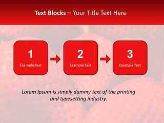 A Bunch Of Strawberries Sitting On Top Of Each Other PowerPoint Template