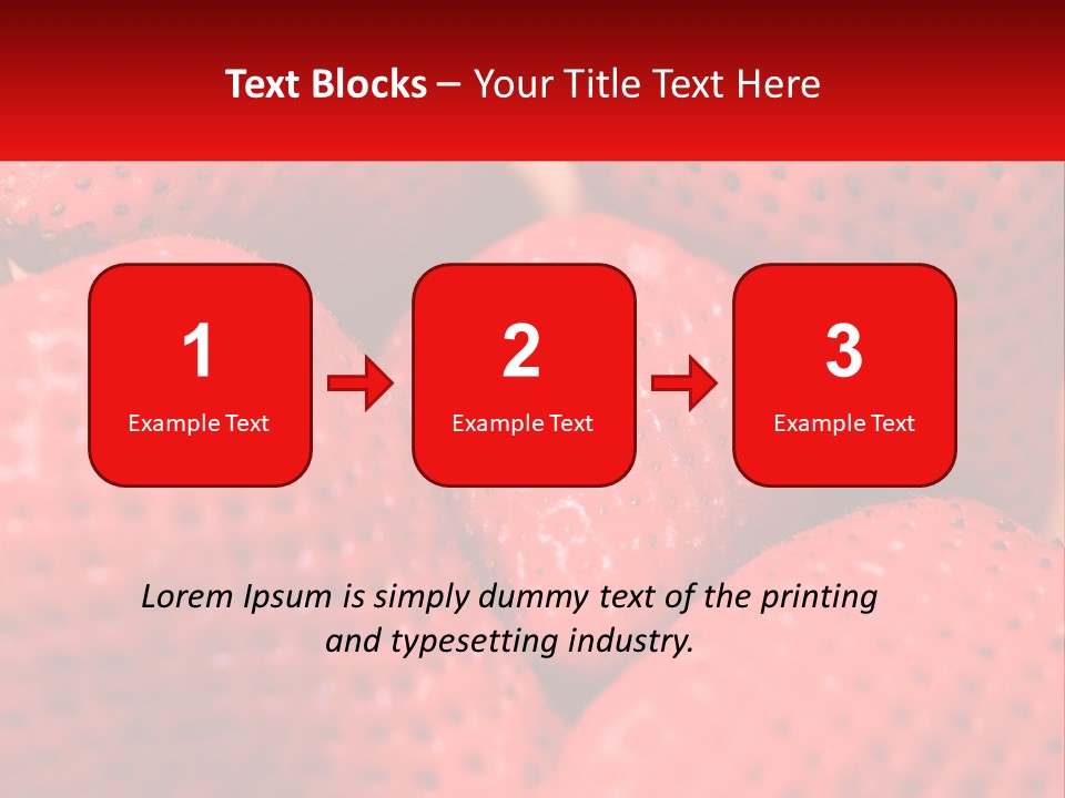 A Bunch Of Strawberries Sitting On Top Of Each Other PowerPoint Template