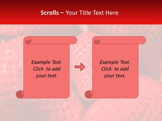 A Bunch Of Strawberries Sitting On Top Of Each Other PowerPoint Template
