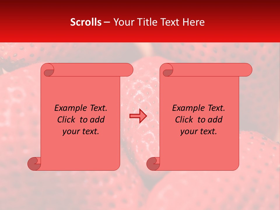 A Bunch Of Strawberries Sitting On Top Of Each Other PowerPoint Template