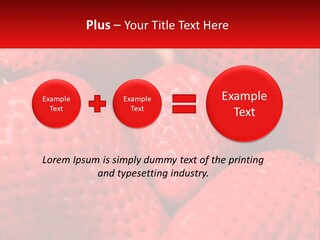 A Bunch Of Strawberries Sitting On Top Of Each Other PowerPoint Template